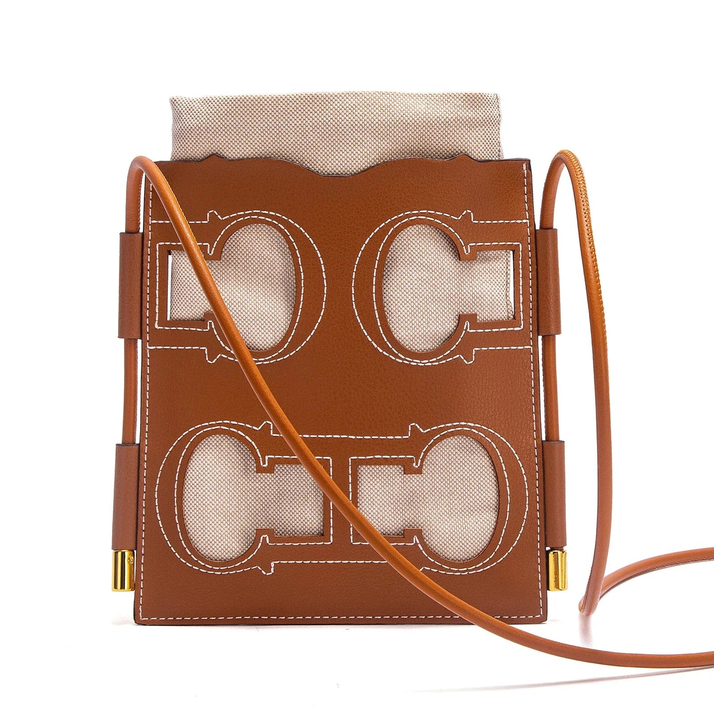 Woman Boston Bag Autumn New Simple Brown Shoulder Bag High Quality Texture Handbag yua Women's Mobile Phone Bags