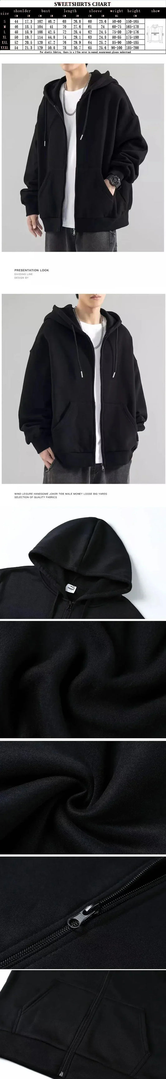 Hip Hop Années 90 Wu Clan T-tangs Graphics Hoodie Men Women's punk Zip Up Jacket Long sleeve Fleece gothic Coat Loose streetwear