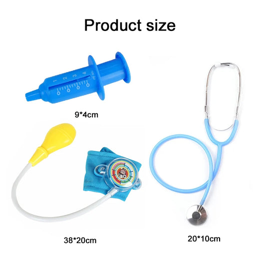 Children Cosplay Costumes Kids Doctor Clothing with Accessory Halloween Play the Role Props Uniform for Boys Girls Gifts TMZ