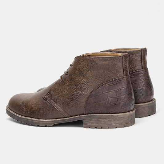 Retro American Style Men Desert Boots Ankle Boots Vintage Casual Leather Boots for Men