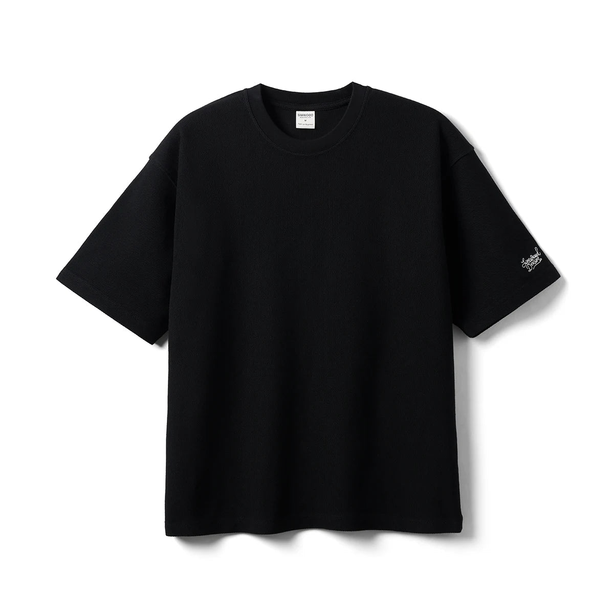 2026 Summer Super Loose 300gsm Breathable Pique Fabric T-shirts Men Plus Size Tops