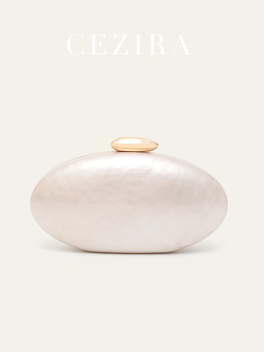 Women's Fashion Evening Clutches Luxury Plain Acrylic Long Chain Cross body Handbag Oval Shaped Fits Phone Wedding Banquet Party