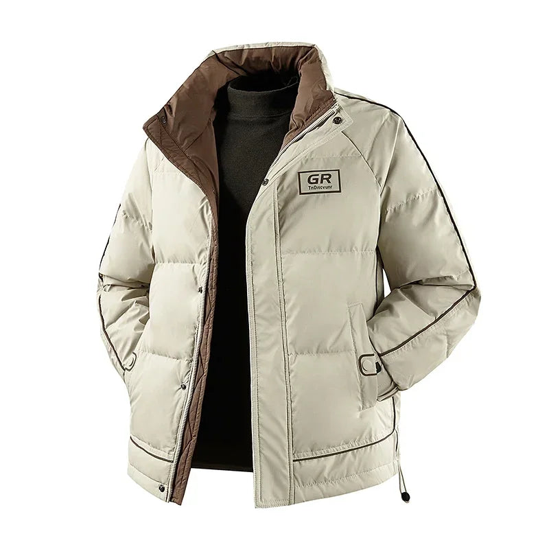 Winter Men White Duck Down Jackets Windproof Casual Outdoor Puffer Jacket Man Streetwear Padded Coat Male Down-Filled Clothes