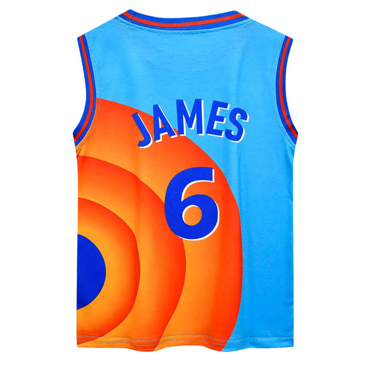 2024 Kids Tune Squad Space Jam 2 Basketball Jersey Set - Cosplay Costume Vest Shorts Sports Uniform Tracksuit for Boys and Girls