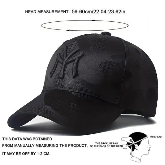 Fashion Letter Embroidery Camouflage Baseball Hats Spring and Autumn Outdoor Adjustable Casual Hats Sunscreen Hat