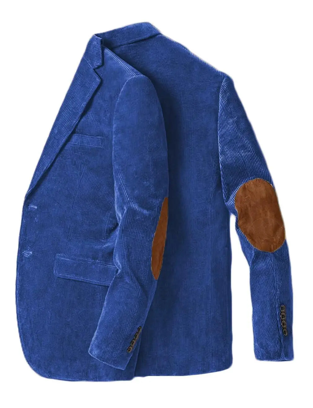 Men's Corduroy Blazer Business Casual Jacket with Elbow Patch Spring Fall Sport Coats Fashion Casual Single Breasted Men Jacket