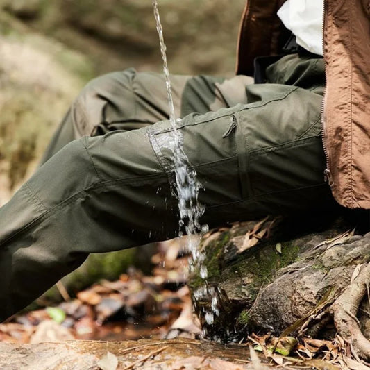 Quick-drying Hiking Pants 2026 Spring Summer Mountain Camp Outdoor Casual Cargo Pants Mens Waterproof Loose Breathable Trousers