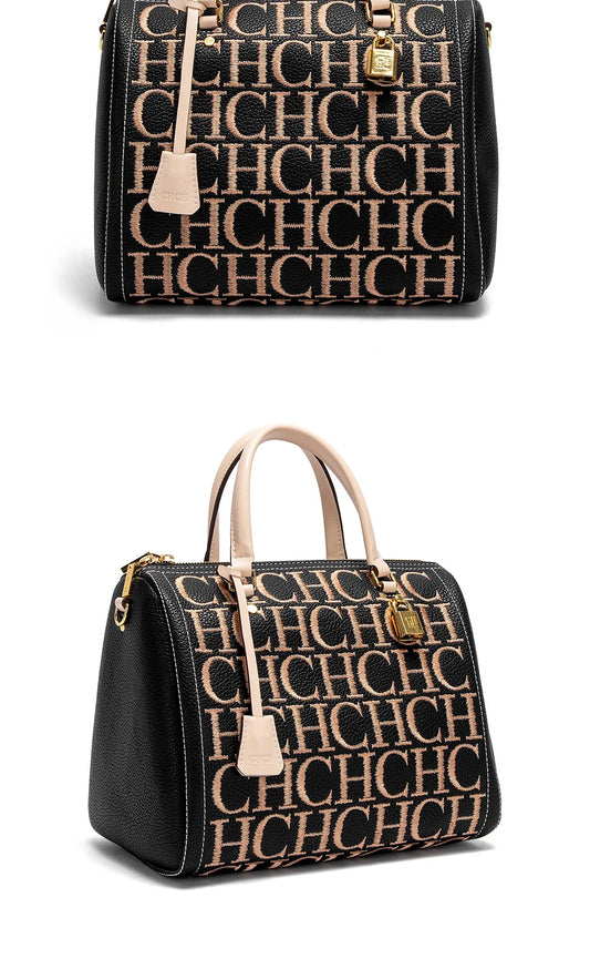 Women's Shoulder Bag Vintage Fashion Embroidered Letter Design Handbag Tote Bags