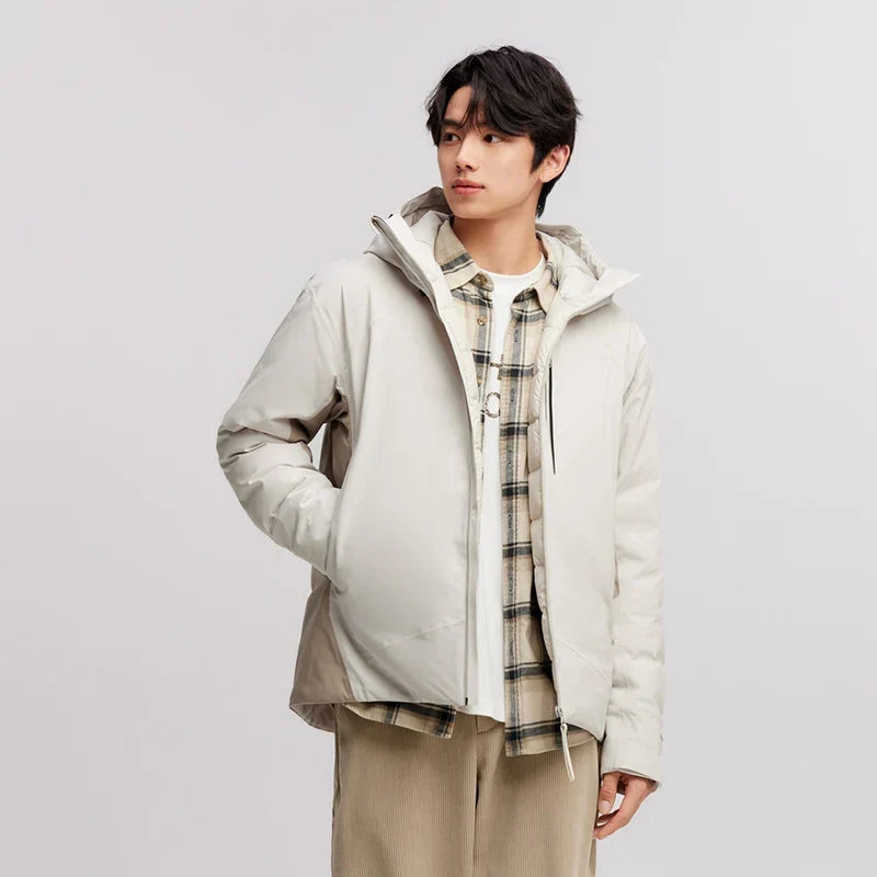 Down Jacket Men Rainproof and Windproof Parka 2026 Winter New Warm Casual Outerwear