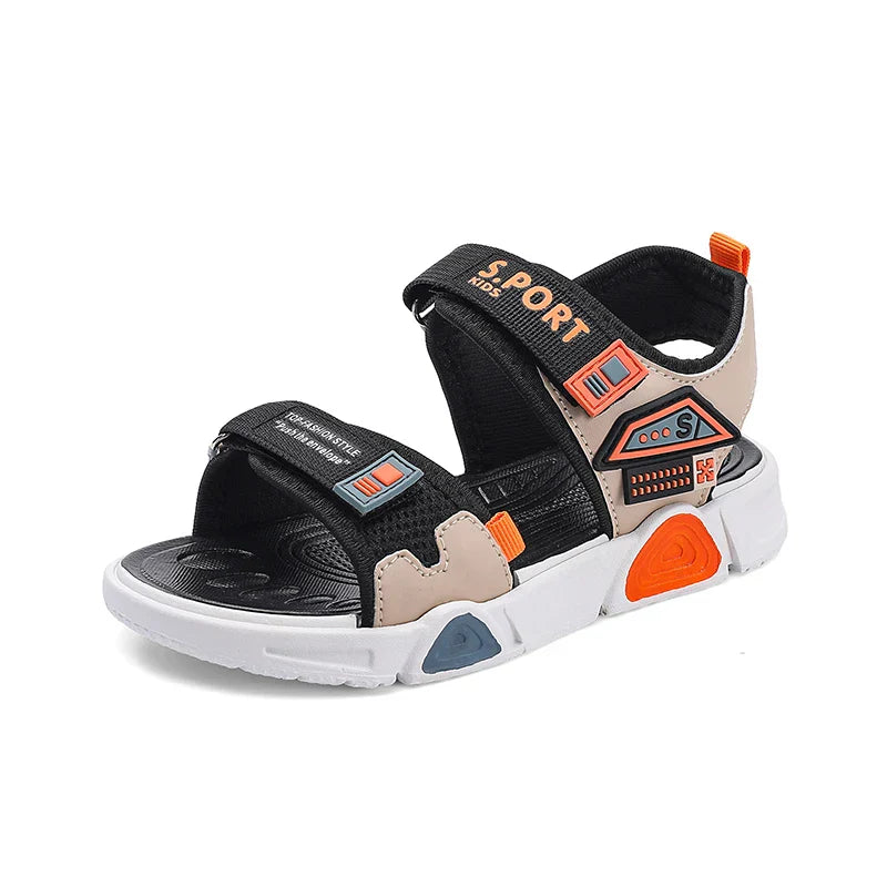 Children's sandals cartoon soft-soled non-slip boys' sandals in summer hook and loop fashion girls' sandals 4-10 years old 38