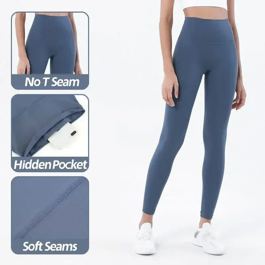 Women's Naked Feeling Sports Bra and Leggings Two Piece Set - High Waist Gym Outfits for Female Fitness, Activewear Sports Sets