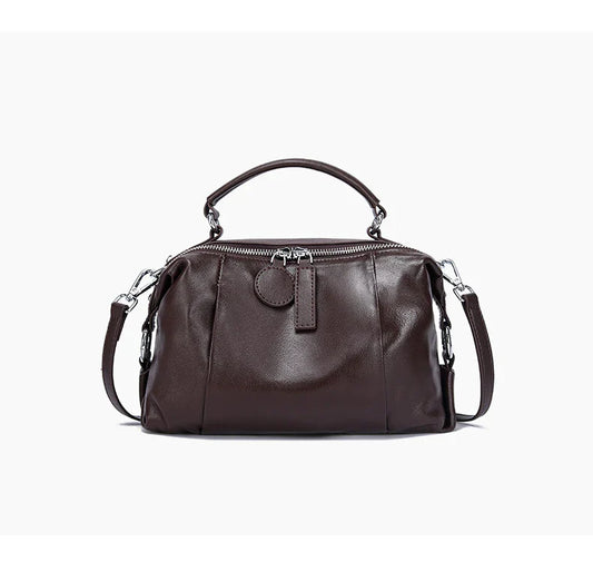 Women Natural Cow Genuine Leather Shoulder Bags Women Cowhide Bag Lady Soft Design Female Luxury Handbag for Ladies High Quality