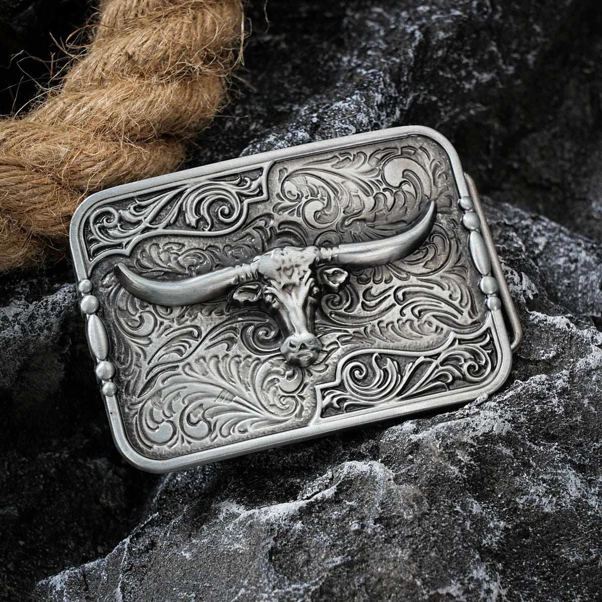 Western Style Plate Buckle Belt Metal Buckle One Belt Buckle