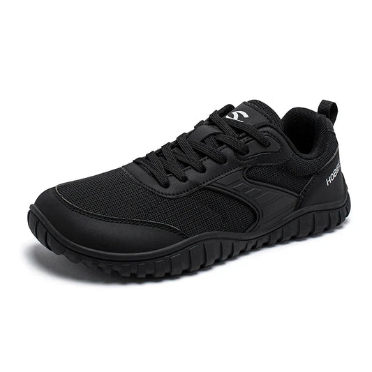 Minimalist Wide Toe Shoes Mens Womens Artificial Leather Running Sneakers Lace Up Lightweight Breathable Walking Shoes
