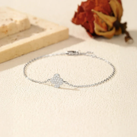 Bracelet tendance en argent sterling 925 avec chaîne à maillons, moissanite couleur D, pour femmes, idéal pour le quotidien et les clubs, bijoux fins, cadeaux