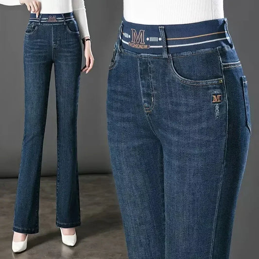 Jeans Oversize 26-38 Slim Denim Pants Women's High Waist Skinny Jean Vintage Wash Pencil Stretch Vaqueros Leggings Pantalones