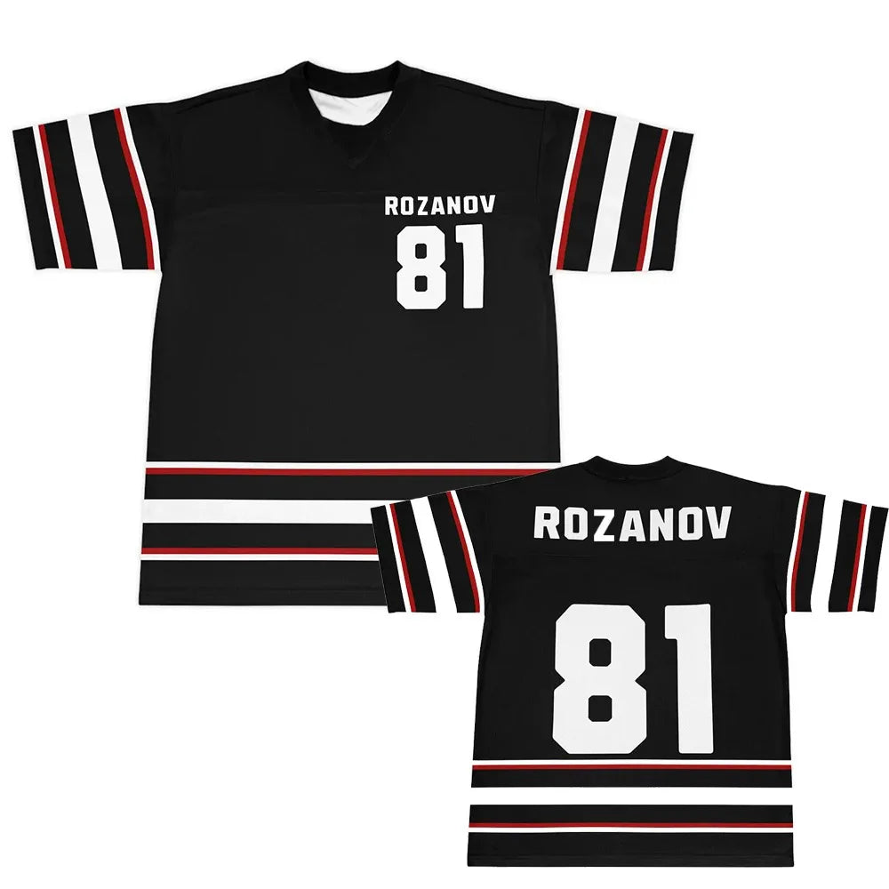 Llya Rozanov 81Bos Raiders Tee TV Heated Rivalry Graphic 3D Print T-shirt Short Sleeve Cotton Male Tshirts Unisex Streetwear Top