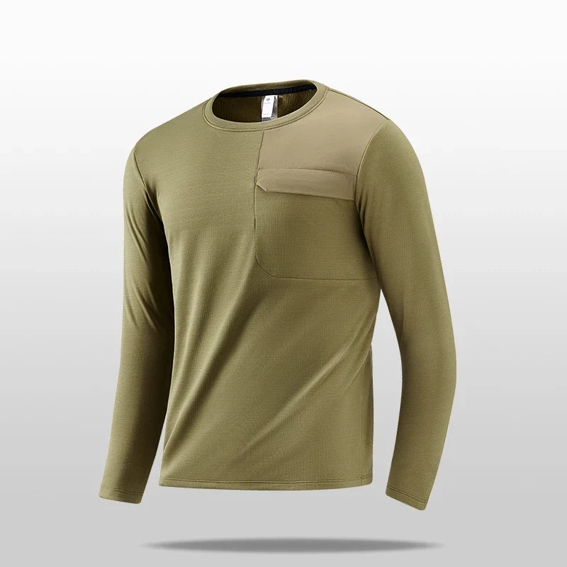 2026 Warm Fitness Jacket High-Quality Outdoor Sports Top with Stand-Up Collar for Autumn/Winter Running Long-sleeved Tshirt