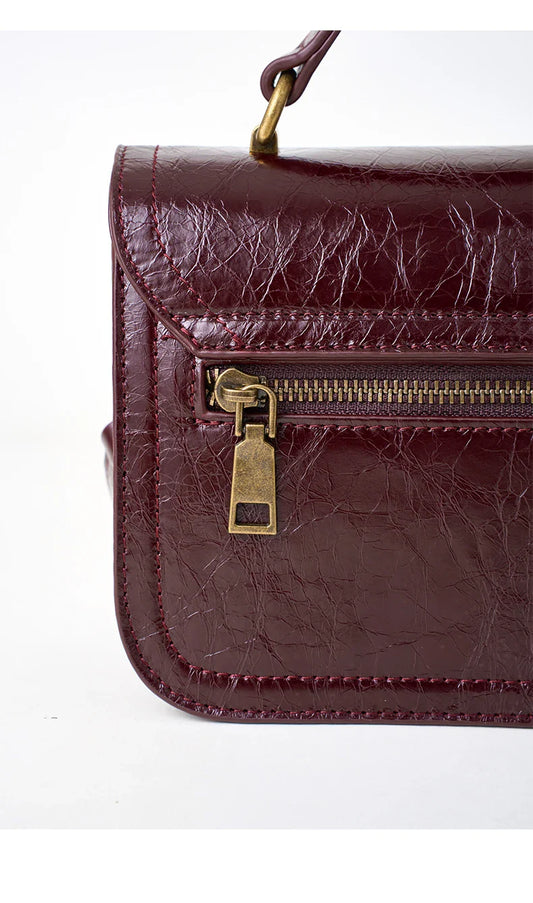 Women's Genuine Cow Leather Shoulder Bags Ladies Fashion Versatile Designer Luxury Crossbody Bag Female Retro Handbags for lady