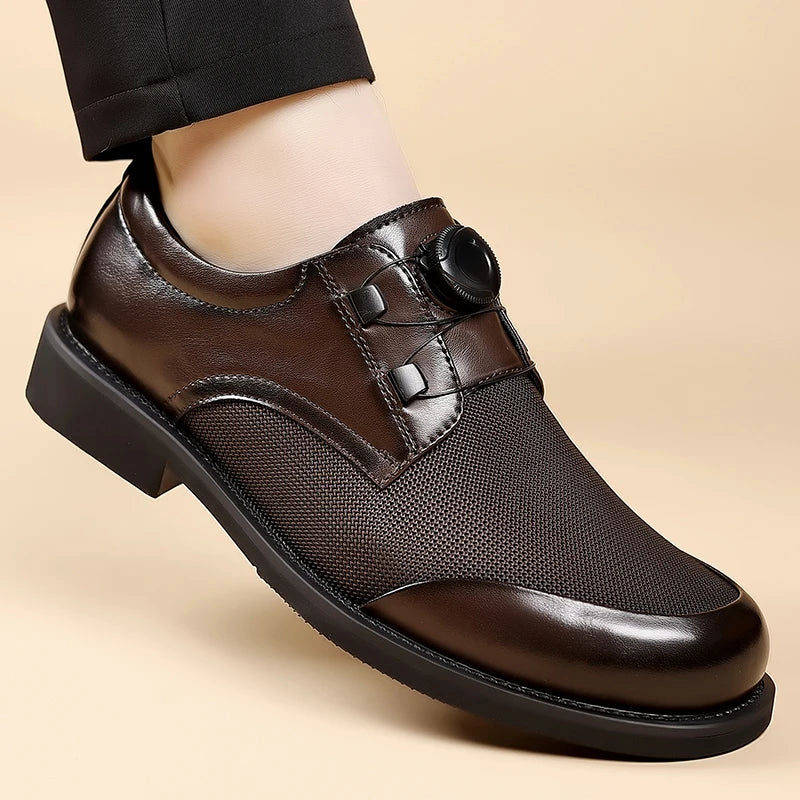 Classic Leisure Business Footwear Male 2025 New Loafers Mens Oxford Shoes Leisure Walking Shoes Handmade Casual Leather Shoes