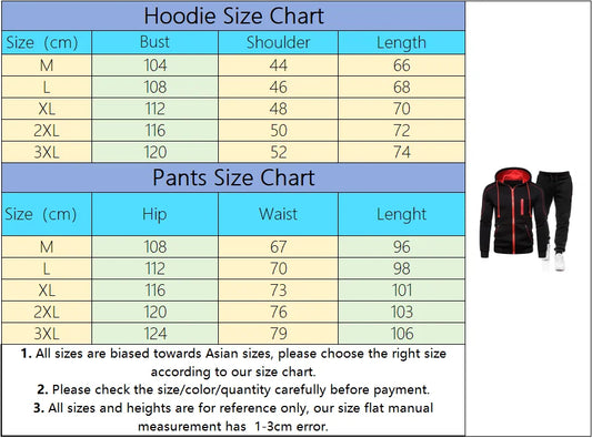 High Quality Autumn Winter Outdoors Hoodie Daily Men's Clothing Jogging Casual Sports Single Piece Zipper Jacket and Sport Pants