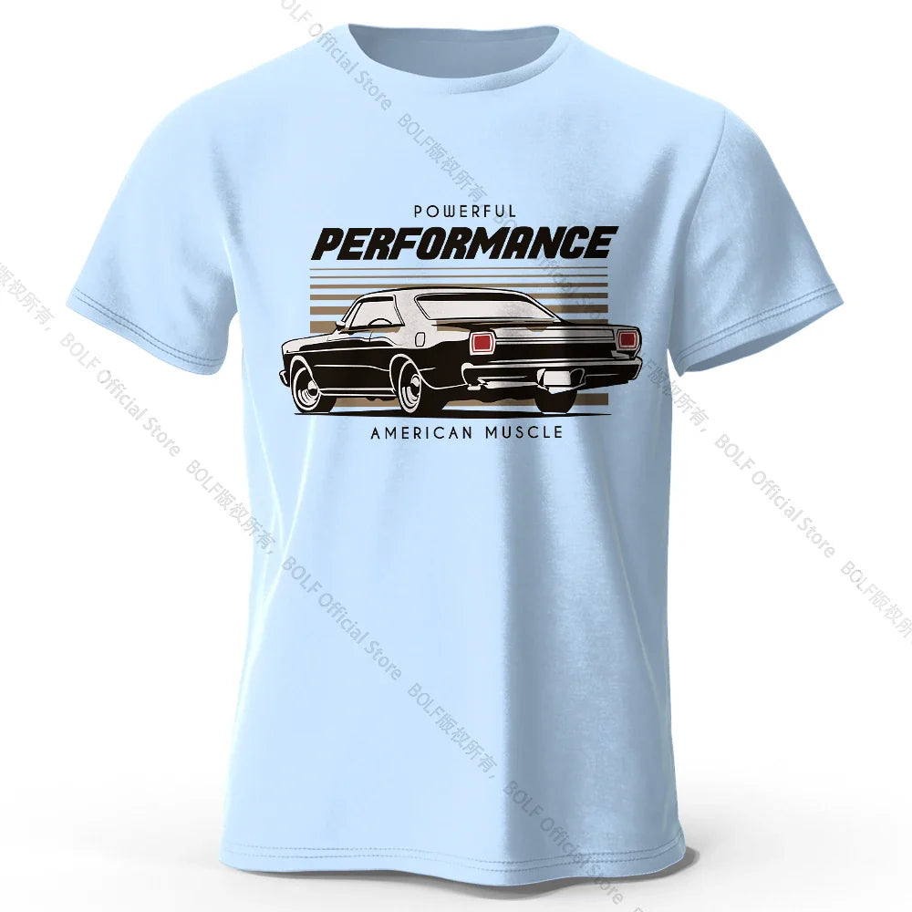 Custom Car Club Patch Printed Unisex Men Women T-Shirt Tees Tops 100% Cotton Embossed Logo Graphic Gearhead Outfit
