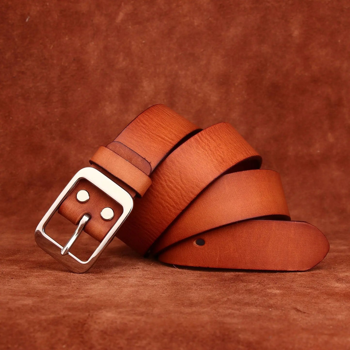 3.8CM Pure Cowhide Stainless Steel Needle Buckle Genuine Leather Casual Jeans Belt Men High Quality Luxury Male Strap Cintos