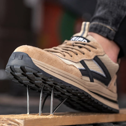 2022 Male Work Boots Indestructible Safety Shoes Men Steel Toe Shoes Puncture-Proof Work Sneakers Male Shoes Adult Work Shoes