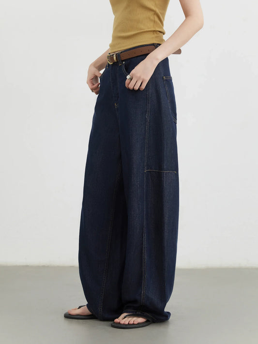 Women's Jeans Loose Casual New High Waist Split Female Wide Leg Denim Pants Spring Autumn 2025