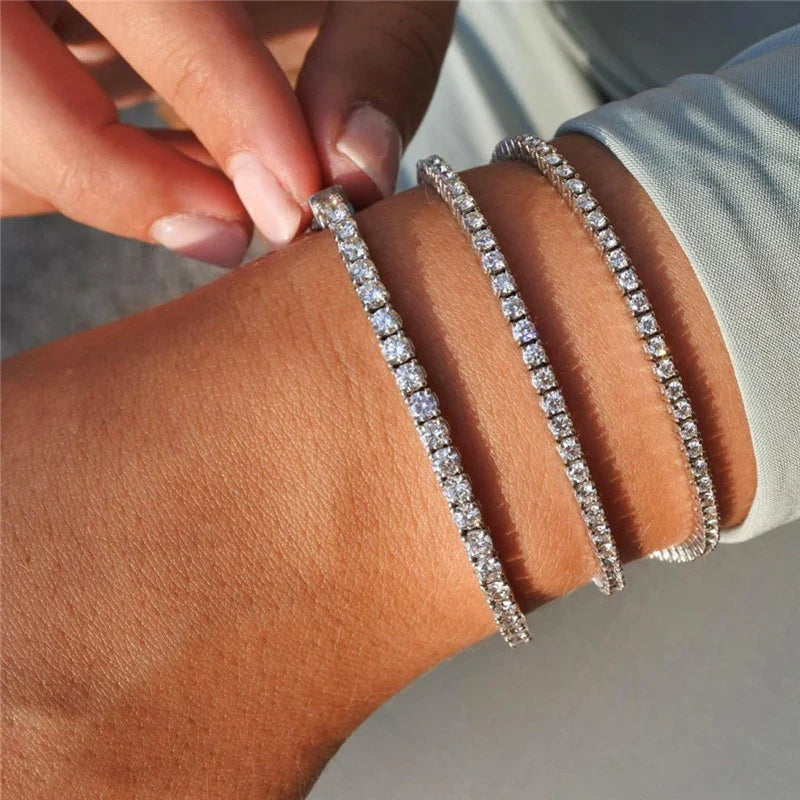 Premium Unisex Moissanite Tennis Necklace for Men Original 925 Sterling Silver Hip Hop Tennis Bracelets for Women