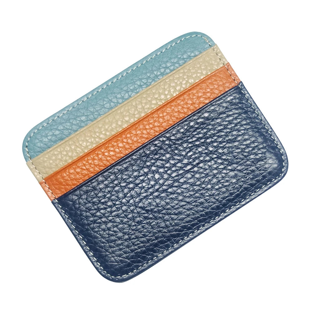 Real Leather Credit Card Holder Luxury Card Wallet Business Cardholder Slim Thin Small Wallet Sheepskin Card Bag for Men Women