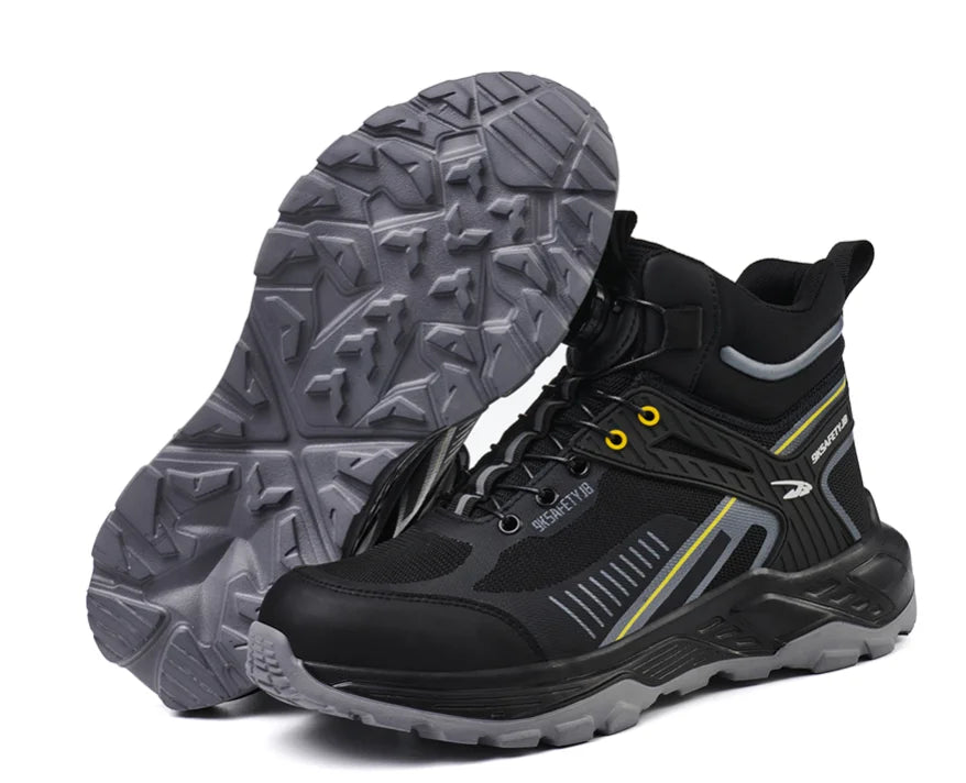 Safety Shoes Men Boots High Top Work Sneakers Steel Toe Cap Anti-smash Puncture-Proof work Boots Indestructible Shoes