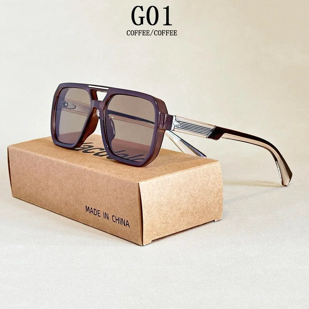 Square Sunglass Men Vacation Fashion Glasses Vintage Sunglasses Women 2025 Gafas De Sol Hombre Lunette Soleil Femme Dropshipping