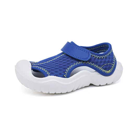 Sandals, children's toe caps, summer sandals for boys and girls, children's EVA thick soled beach shoes
