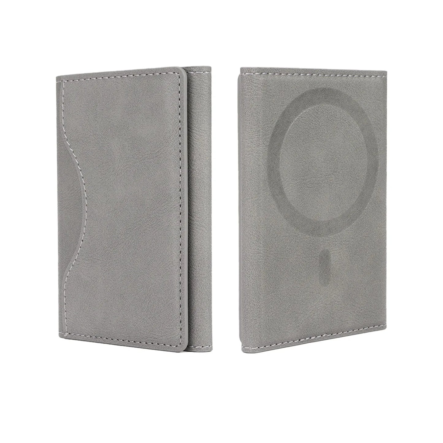 Trifold Magnetic Phone Wallet PU Leather Card Bag Magnetic Card Holder Wallet Storage for IPhone16 15 12 13 14 Pro Max Plus Mini