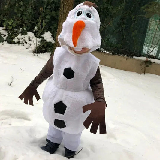 Santa Olaf Costume Kids Infant Cute Snowman Baby Boys Girls Christmas Jumpsuit Santa Clothes Holiday Outfit For Toddler Child