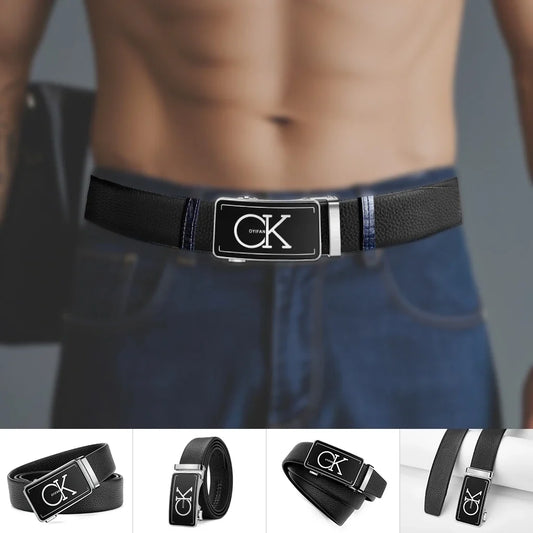 Men's Luxury Designer Belt - Automatic Alloy Buckle with 3.5cm Genuine Leather Belt for Business Suits Casual Belt Men