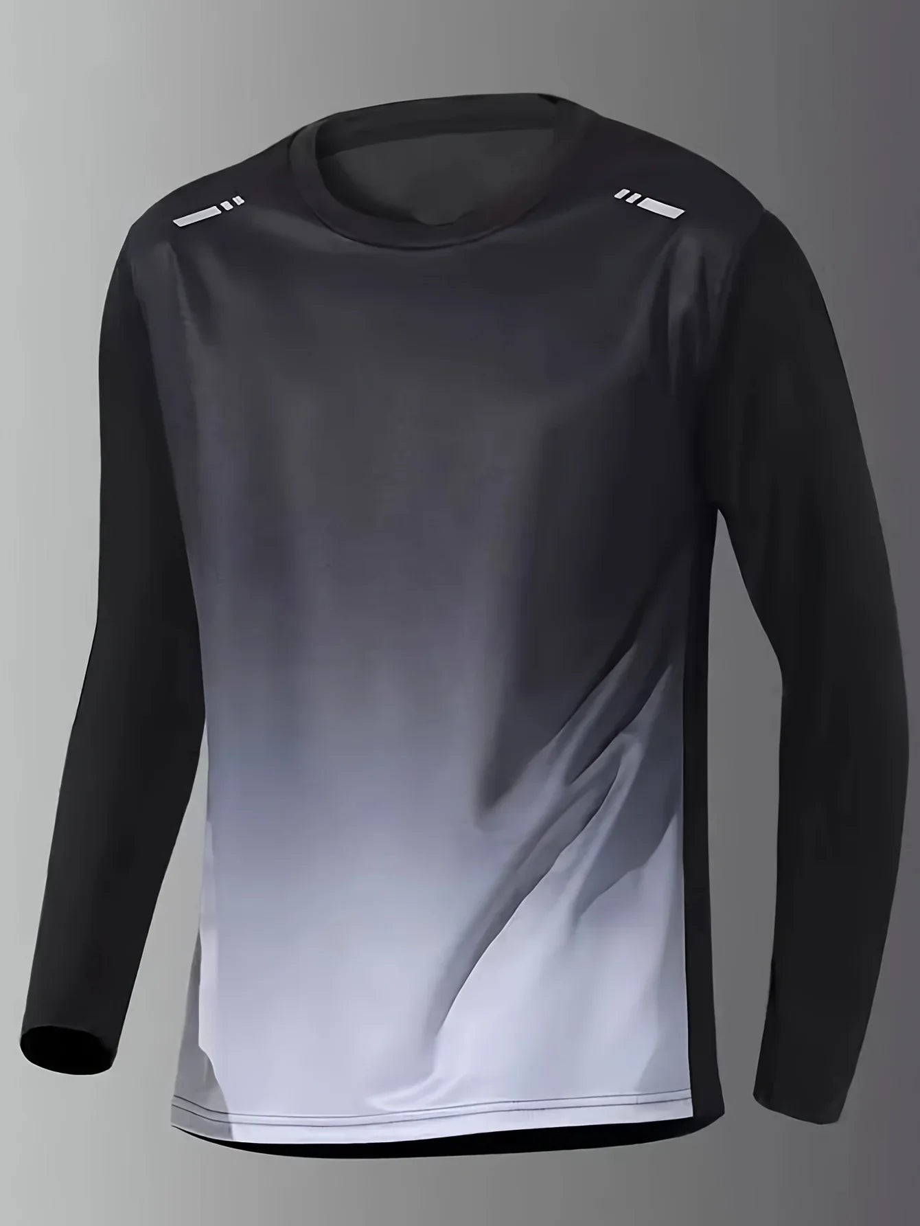T-shirt men's four seasons long sleeve outdoor speed dry clothes running training breathable leisure fitness top