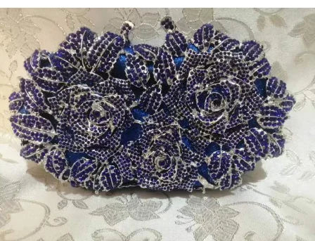 Golden Silver Color Stones Money Clutch Bag Women Crystal Clutches Bridal Handbags Wedding Party Cocktail Minaudiere Bag Purse