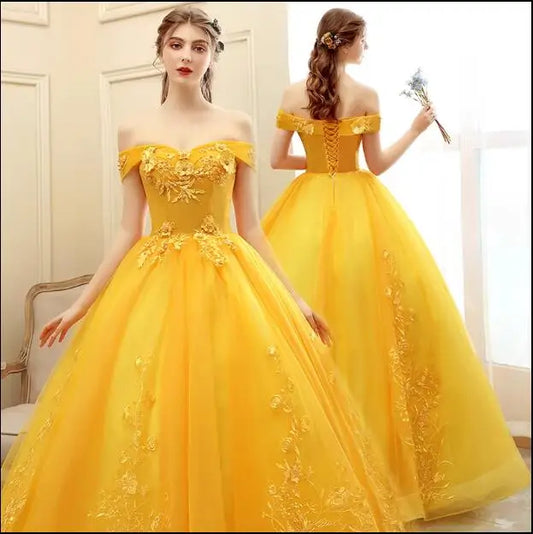 Luxury Gold Lace Party Vestidos 15 Anos Vintage Ball Gown Quinceanera Dresses 12 Colors Vestido De 15 Quinceañeras