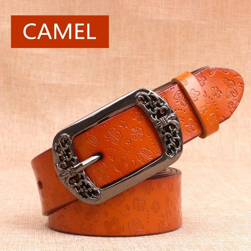 2026 new Women's Belt Prints Fashion High Quality Pin Buckles Fancy Vintage Belt New Trend Belt Belts For Women