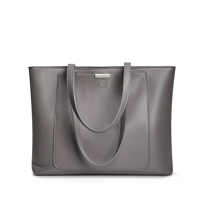 100% Genuine Leather Women's Bag Large Capacity Simple Fashion Cowhide Women Shoulder Bag Female Storage Handbag 2328