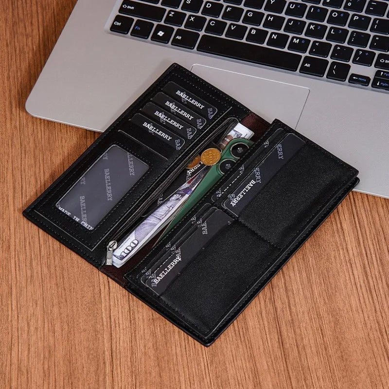 Phone Bag Long Wallet Bank Credit Card ID Card Holder Portable Multi-Function Men's Wallets