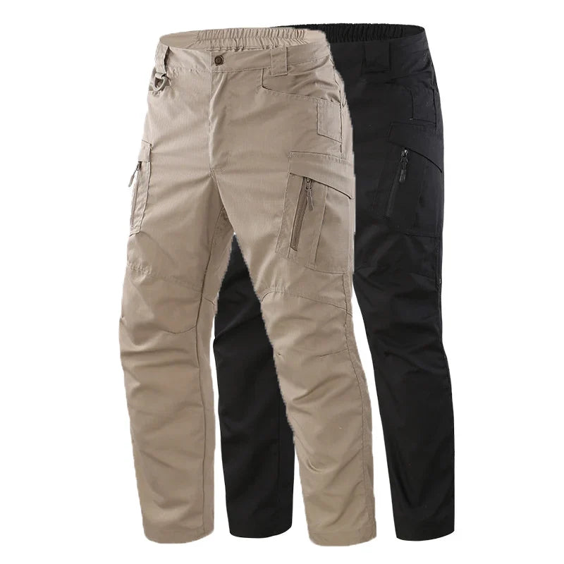 New Tactical 2-piece Set Pants Mens Outdoor Work Cargo Trousers Spring Summer Multi-pocket Waterproof Pant Training Hik Overalls