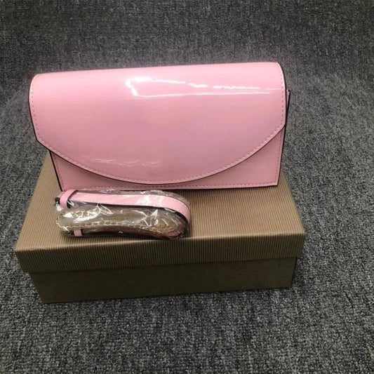 Women's Handheld Chain Evening Bag Party Banquet Rhinestone Basic Casual Matte Rectangular Patent Leather Shoulder Bag Crossbody