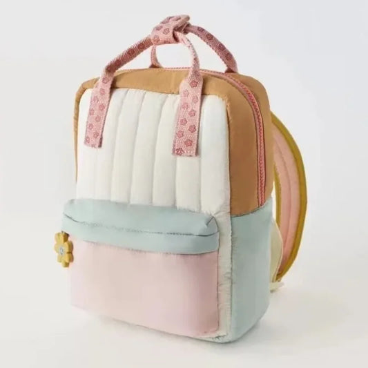 New Lightweight Children's Backpack Shopping Children's Cute Sunflower Pendant with Colorful Small School Bag