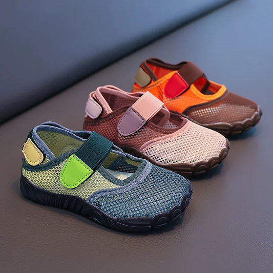 Summer Toddler Kids Boys Girls Shoes Breathable Mesh Non-Slip Soft Sole Lightweight for Beach Swimming Outdoor Daily