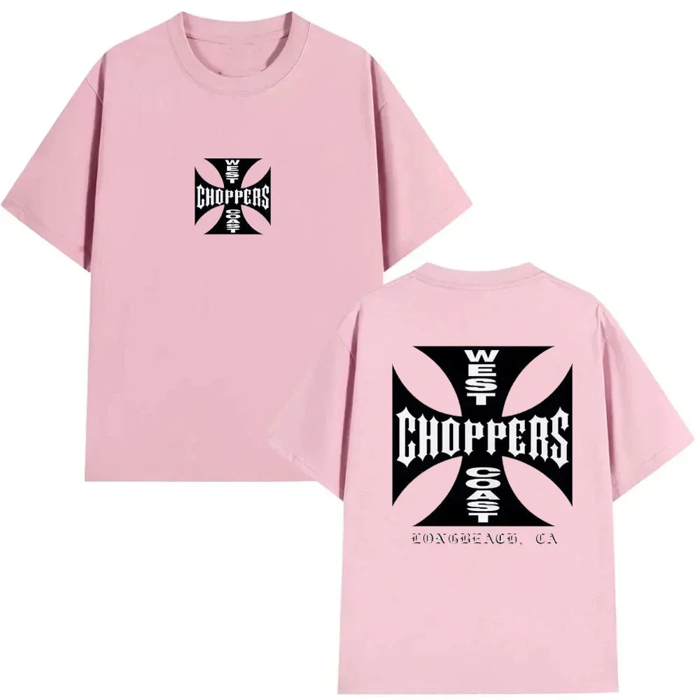 Summer Fashion T Shirt Women Men Cotton West Coast Choppers Print T-Shirt Casual Short Sleeve O-Neck Tshirt Vintage Clothing Tee