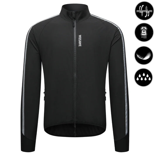 Men's Cycling Windbreaker Ultralight Reflective Windproof Jacket Men MTB Road Bike Wind Coat Long Sleeve Bicycle Clothing