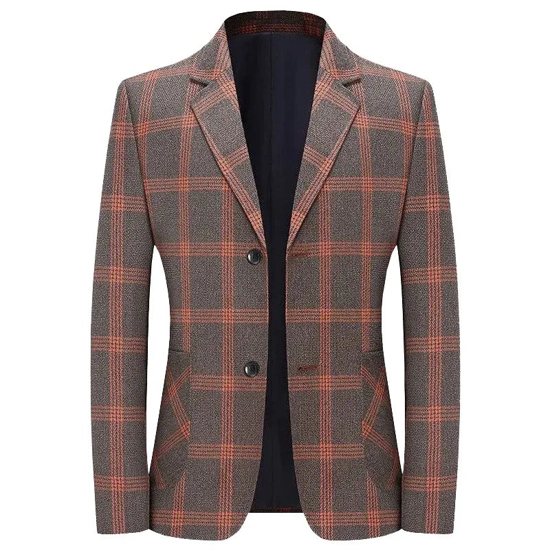 New style suit jacket - men's horizontal stripe business casual fashionable shirt - slim fit men's suit jacket